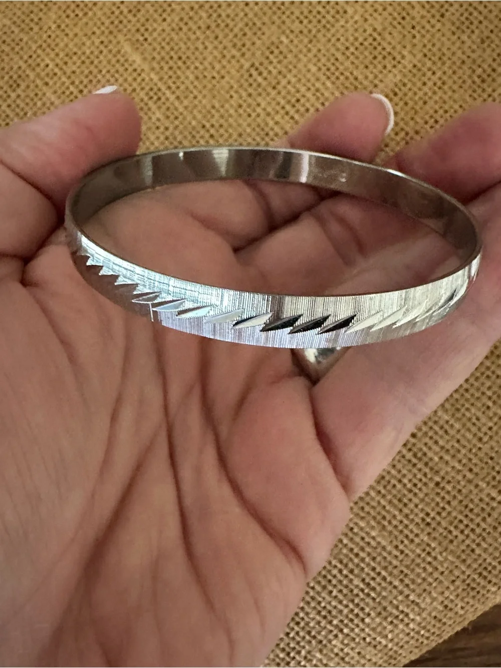 MONET Silver Metal Bangle Bracelet - Picture 3 of 7